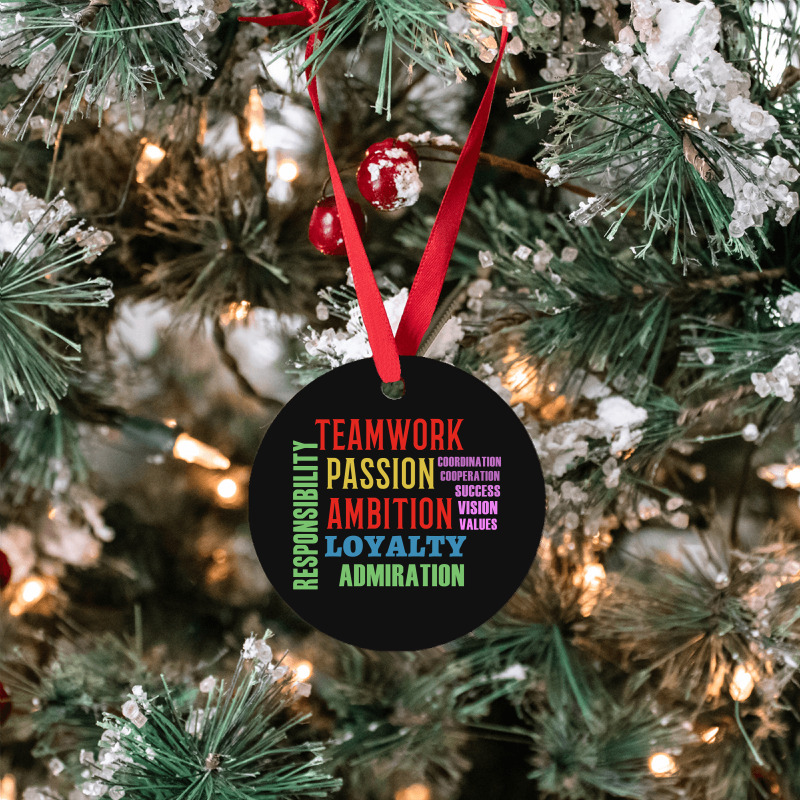 Teamwork Word Cloud Ornament | Artistshot