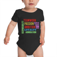 Teamwork Word Cloud Baby Bodysuit | Artistshot