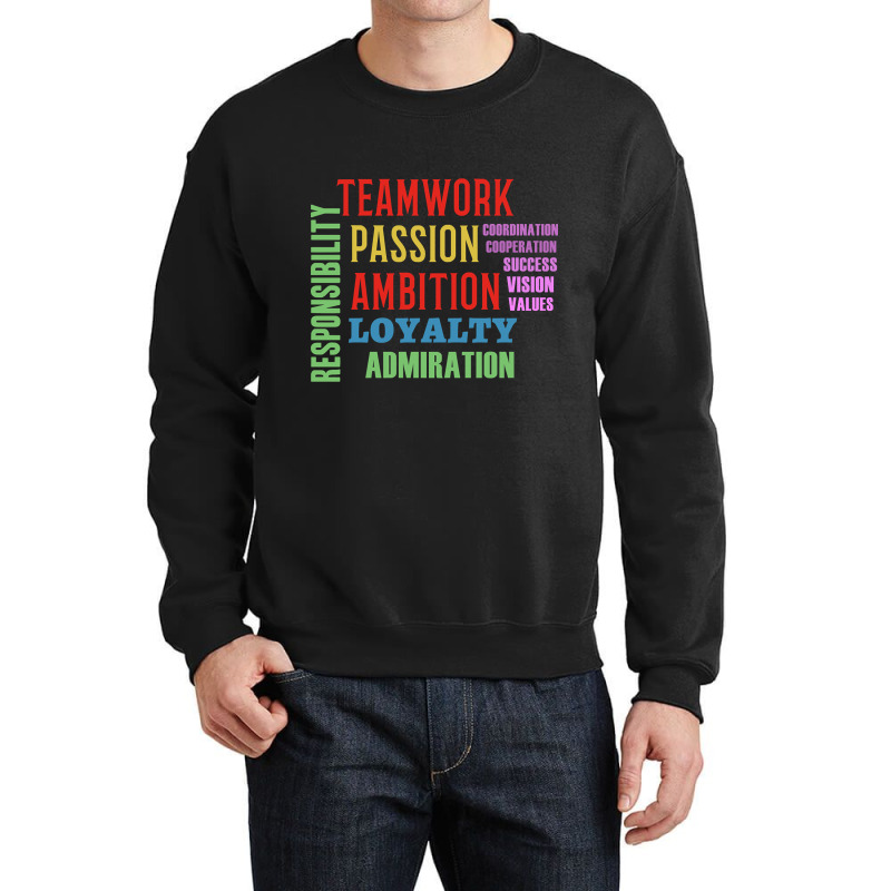 Teamwork Word Cloud Crewneck Sweatshirt | Artistshot