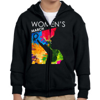 Womens March 2020 Cool Paint Youth Zipper Hoodie | Artistshot