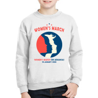 Women's March On Arkansas Youth Sweatshirt | Artistshot