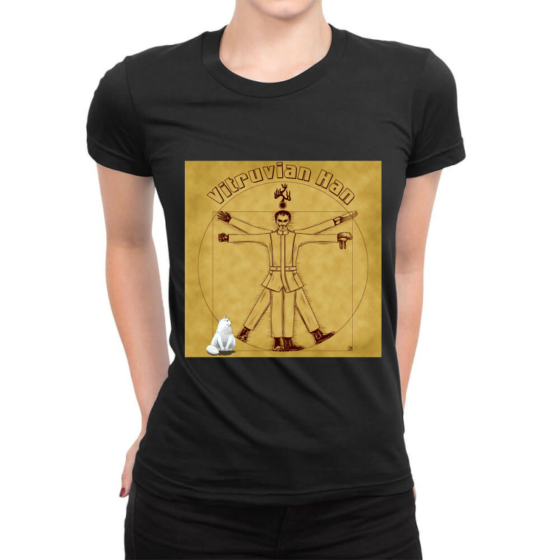 Vitruvian Han Ladies Fitted T-Shirt by Pannell Quintero | Artistshot