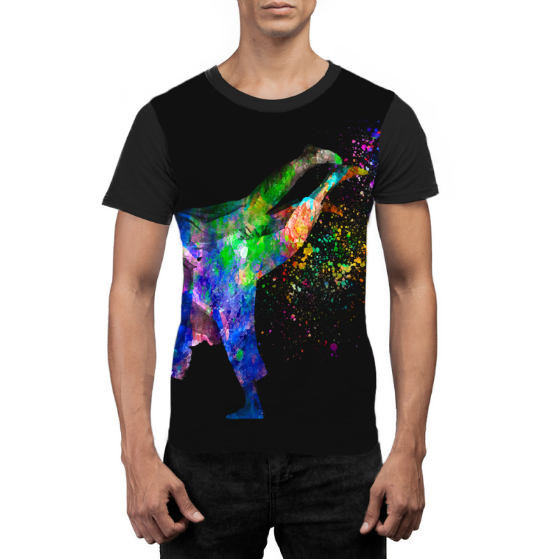 Watercolor Martial Art-rf5du Graphic T-shirt | Artistshot