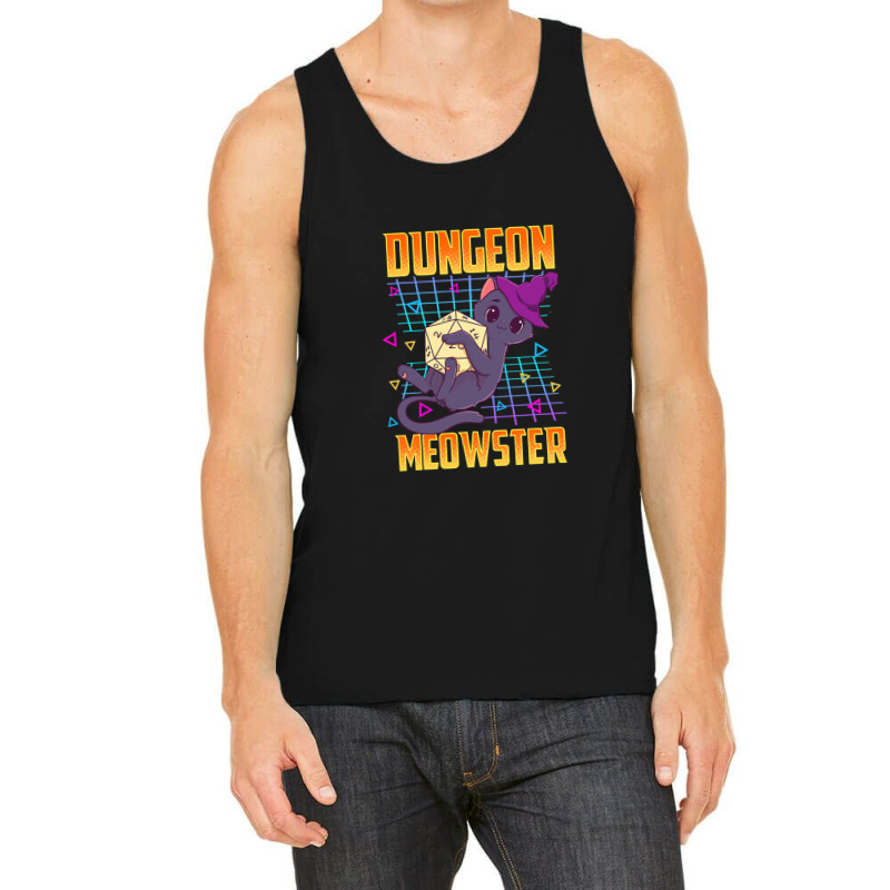 Dungeon Meowster Tabletop Gamer Silly Tank Top | Artistshot