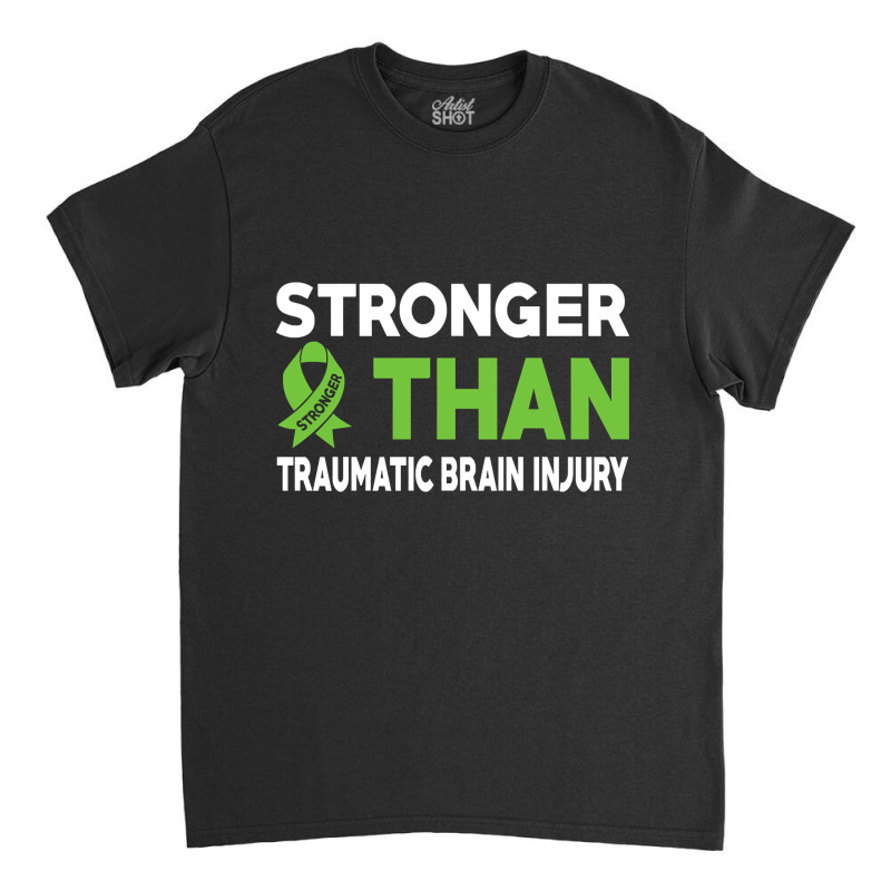 Stronger Than Traumatic Brain Injury Awareness Warrior Classic T-shirt | Artistshot