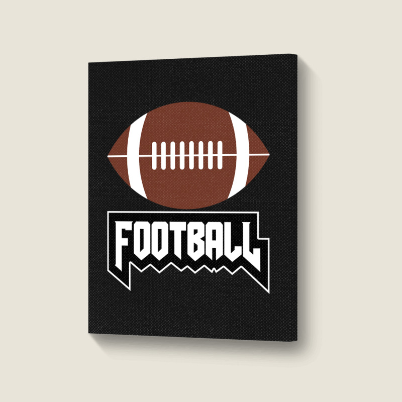 Football Sport Player Coach Fan-wxelr Portrait Canvas Print | Artistshot