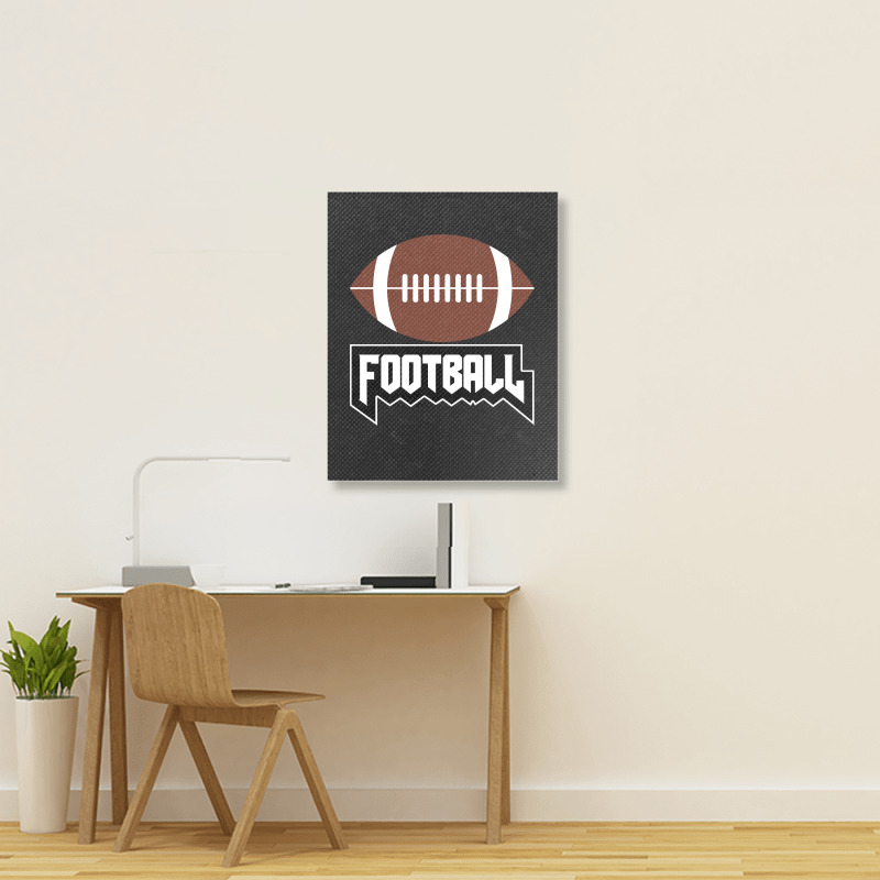 Football Sport Player Coach Fan-wxelr Portrait Canvas Print | Artistshot