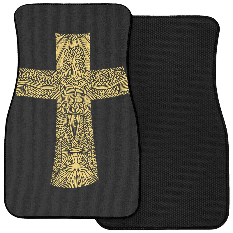 The Cross Of The Lord And Savior Jesus Christ.-35soo Front Car Mat | Artistshot