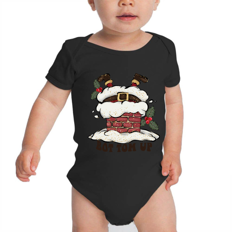 Bottom Up Chimney Santa Baby Bodysuit by Babcock Bostick | Artistshot