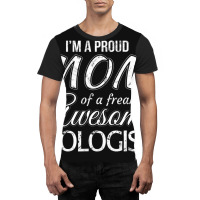 Proud Mom Of Biologist Mother's Day Gift Graphic T-shirt | Artistshot