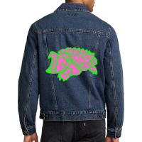 Alligator Snapping Turtle - Reptile - Wildlife - Animal Bite Men Denim Jacket | Artistshot