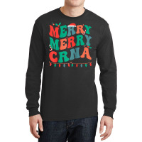 Merry Certified Registered Nurse Anesthetist Christmas Raglan Baseball Long Sleeve Shirts | Artistshot