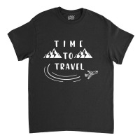 Time To Travel Air Plain Montaigne Classic T-shirt | Artistshot