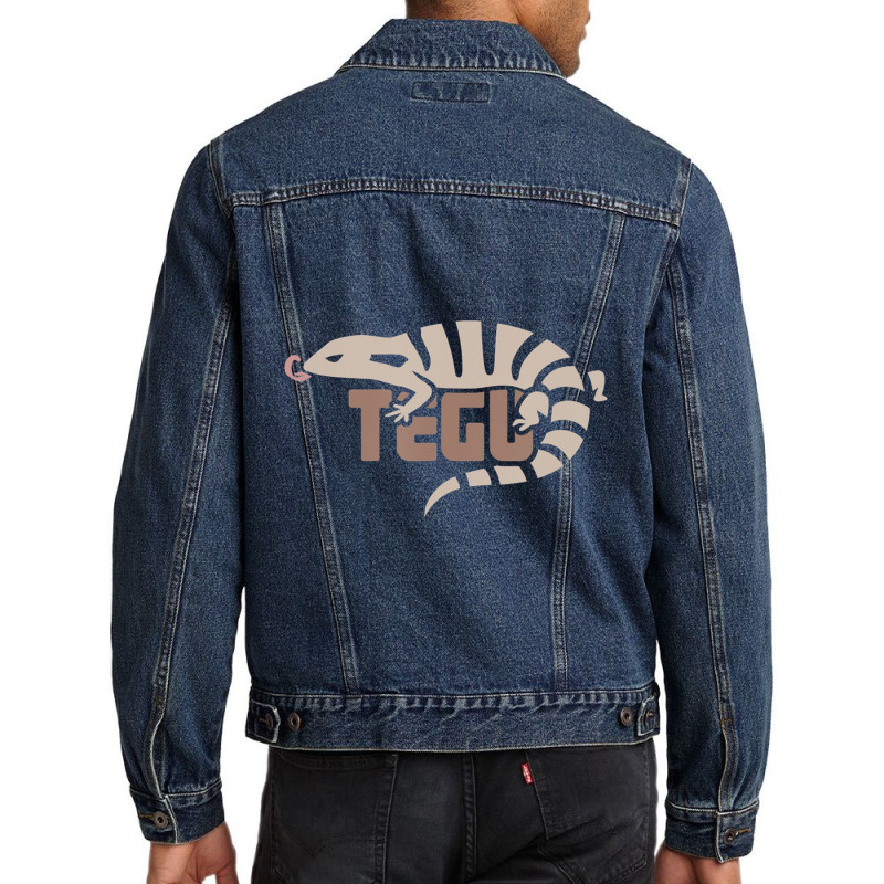 Pet Tegu Cool Tegus Reptile Lizard Gift Men Denim Jacket by yumgaugeteuda | Artistshot