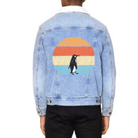 Retro Penguin Lover Gift Penguin Unisex Sherpa-lined Denim Jacket | Artistshot