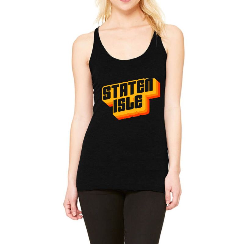 Staten Island Groovy Racerback Tank by Jerhogen528 | Artistshot