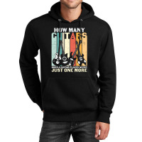 Retro How Many Guitar Just One More Guitarist Instrument Fan Unisex Hoodie | Artistshot