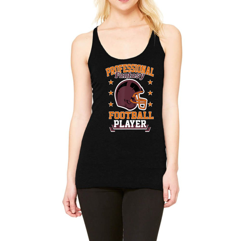 Pro Fantasy Football Player Retro Draft Party Racerback Tank by yumgaugeteuda | Artistshot