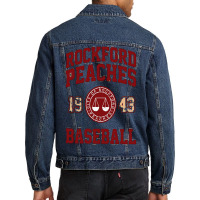 Rockford Peaches 1945 Baseball Men Denim Jacket | Artistshot