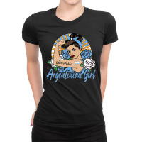 Argentina Girl Argentinian Mujer Argentine Flag Ladies Fitted T-shirt | Artistshot