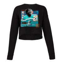 Eric Rowe Football Paper Poster Dolphins Cropped Sweater | Artistshot