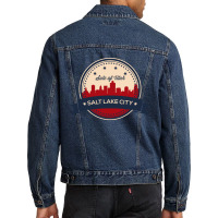 Salt Lake City Gift Men Denim Jacket | Artistshot