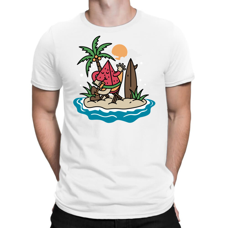 Watermelon Beach T-shirt | Artistshot