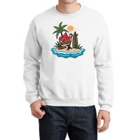 Watermelon Beach Crewneck Sweatshirt | Artistshot