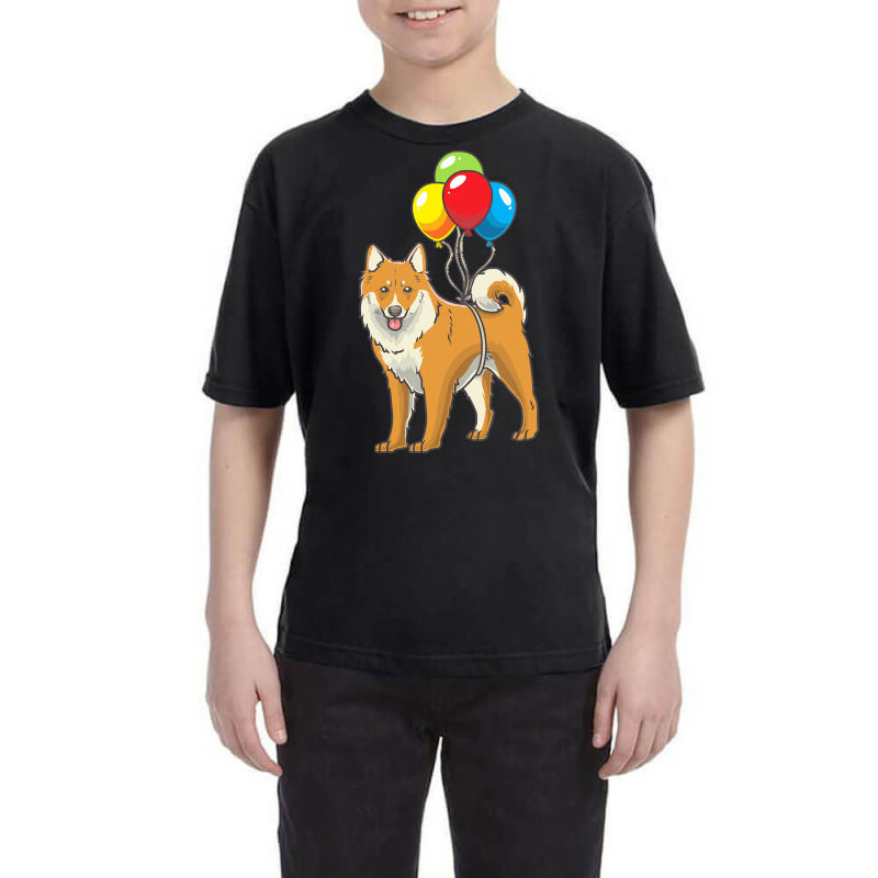 Dog Lover T  Shirt Icelandic Sheepdog Dog With Ballons T  Shirt Youth Tee by greenholttroy502 | Artistshot