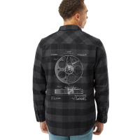 Film Reel Patent - Classic Cinema Art - Black Chalkboard Flannel Shirt | Artistshot