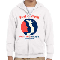 Women's March On San Jose Youth Zipper Hoodie | Artistshot