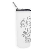 Zen Af Funny Meditating Cat Spiritual Yoga Gift For Women Skinny Tumbler | Artistshot