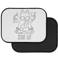 Zen Af Funny Meditating Cat Spiritual Yoga Gift For Women Rear Car Mat | Artistshot