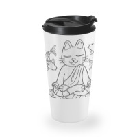 Zen Af Funny Meditating Cat Spiritual Yoga Gift For Women Travel Mug | Artistshot