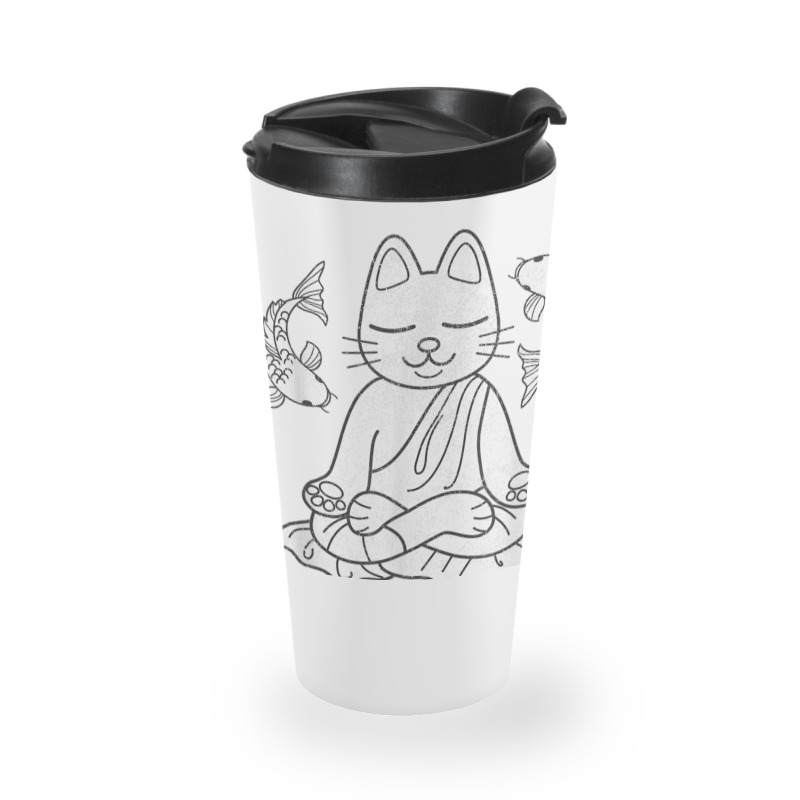 Zen Af Funny Meditating Cat Spiritual Yoga Gift For Women Travel Mug | Artistshot