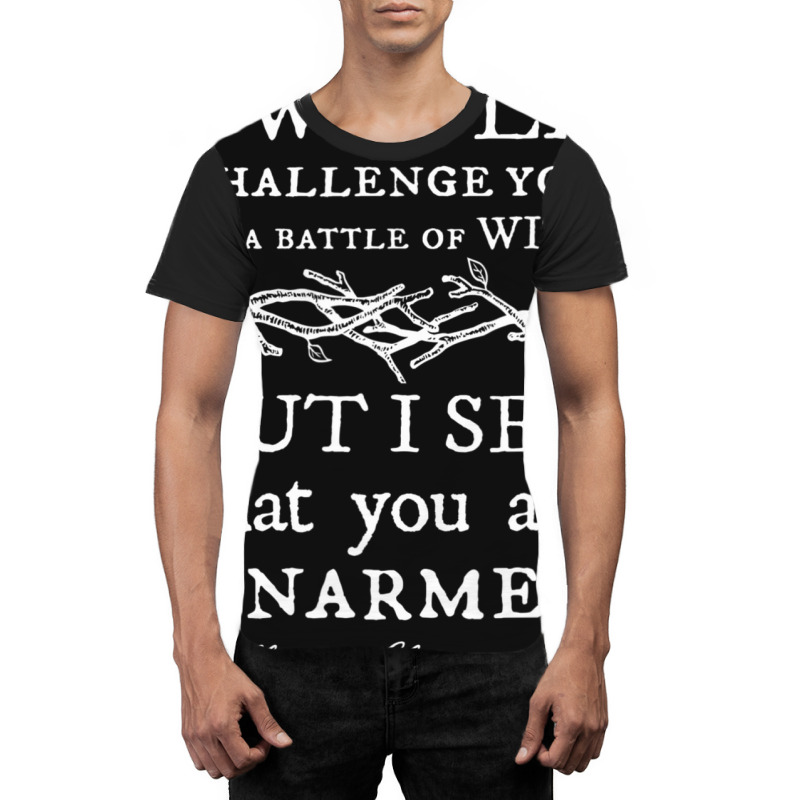 Battle Of Wits A Sarcastic William Shakespeare Quote Graphic T-shirt by Min08 | Artistshot