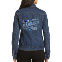 Mandarin Goby Reef Saltwater Ocean Aquarium Fish Lovers Ladies Denim Jacket | Artistshot