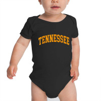 Tennessee - Tn - Throwback Design - Classic Orange Tennessee Baby Bodysuit | Artistshot