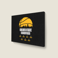 Golden 2022 Basketball For Men Women Warriors Friend Landscape Canvas Print | Artistshot