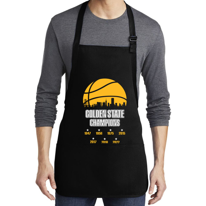 Golden 2022 Basketball For Men Women Warriors Friend Medium-length Apron | Artistshot