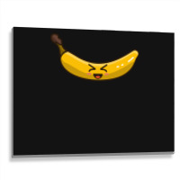 Smile Haha React Banana Metal Print Horizontal | Artistshot