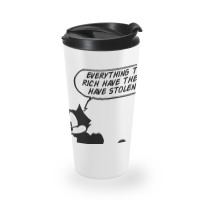 Felix The Socialist Cat Travel Mug | Artistshot