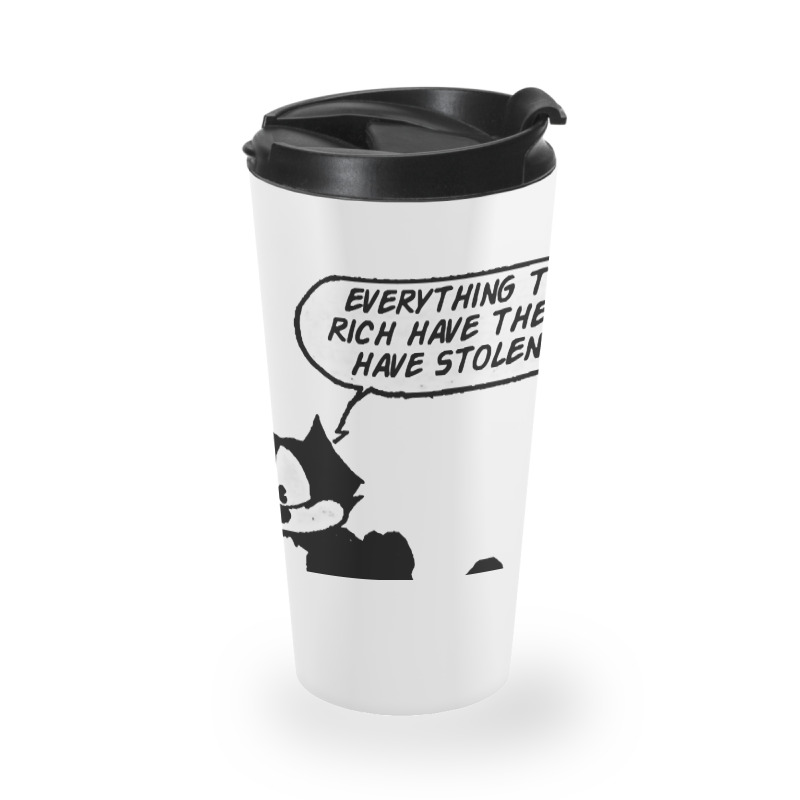 Felix The Socialist Cat Travel Mug | Artistshot