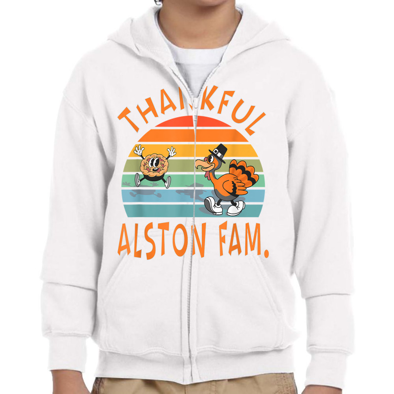 Alston Family Funny Thanksgiving Reunion Party T Shirt Youth Zipper Hoodie by j83tytler | Artistshot