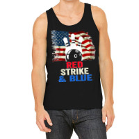 Patriotic Bowling 4th Of July Red Strike & Blue Usa Flag Tank Top | Artistshot