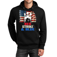 Patriotic Bowling 4th Of July Red Strike & Blue Usa Flag Unisex Hoodie | Artistshot