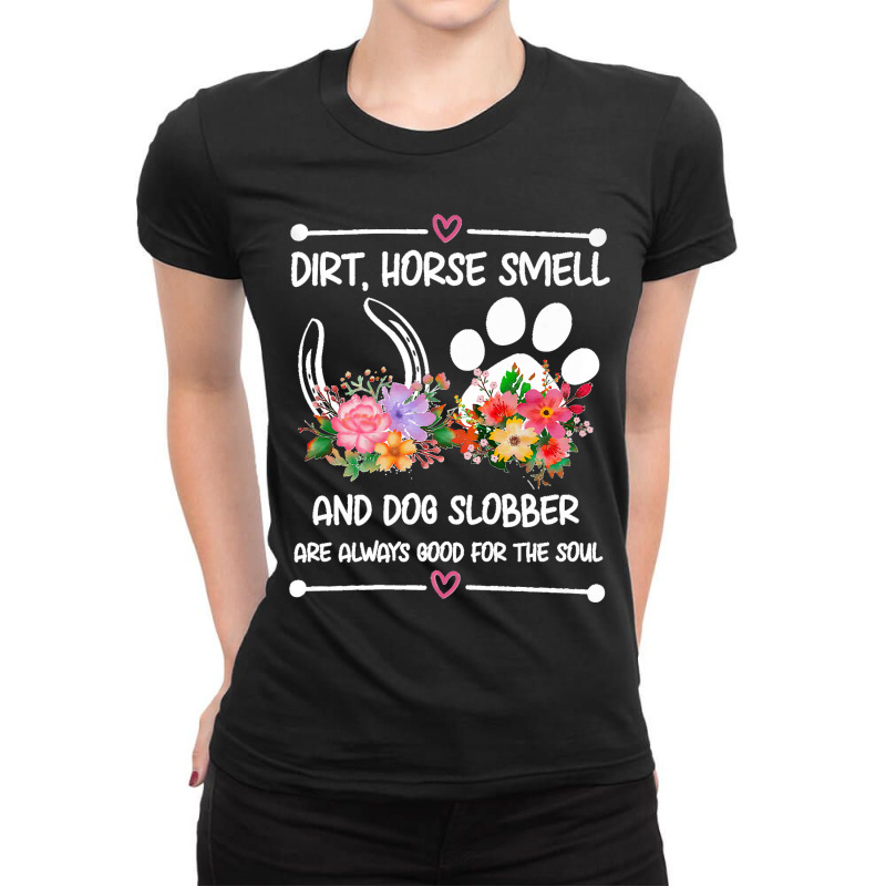 Horses And Dogs Lovers Horse Rider Rancher Horseman Cowboy Premium Ladies Fitted T-Shirt by ROBERTCHESTERTAFT | Artistshot