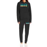 Miami Sports Football Athletic Novelty Dolphin Retro Hoodie & Jogger Set | Artistshot