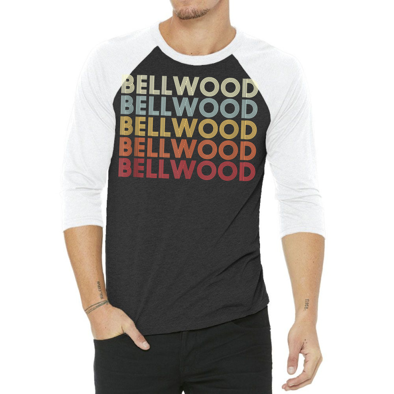 Bellwood Virginia Bellwood Va Retro Vintage Text Tank Top 3/4 Sleeve Shirt | Artistshot