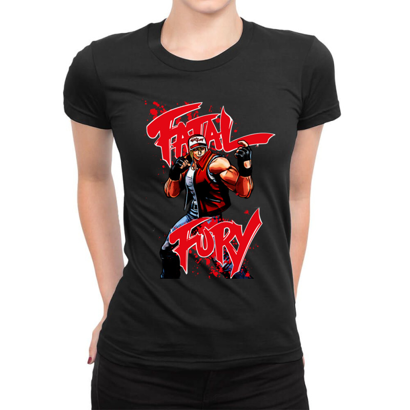 Fatal Fury Ladies Fitted T-Shirt by JemmaLyna | Artistshot